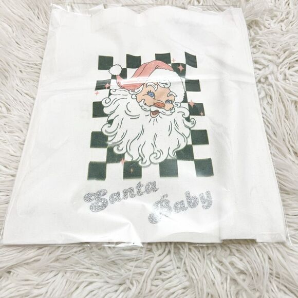 Vintage Santa Canvas tote bag - Picture 3 of 4
